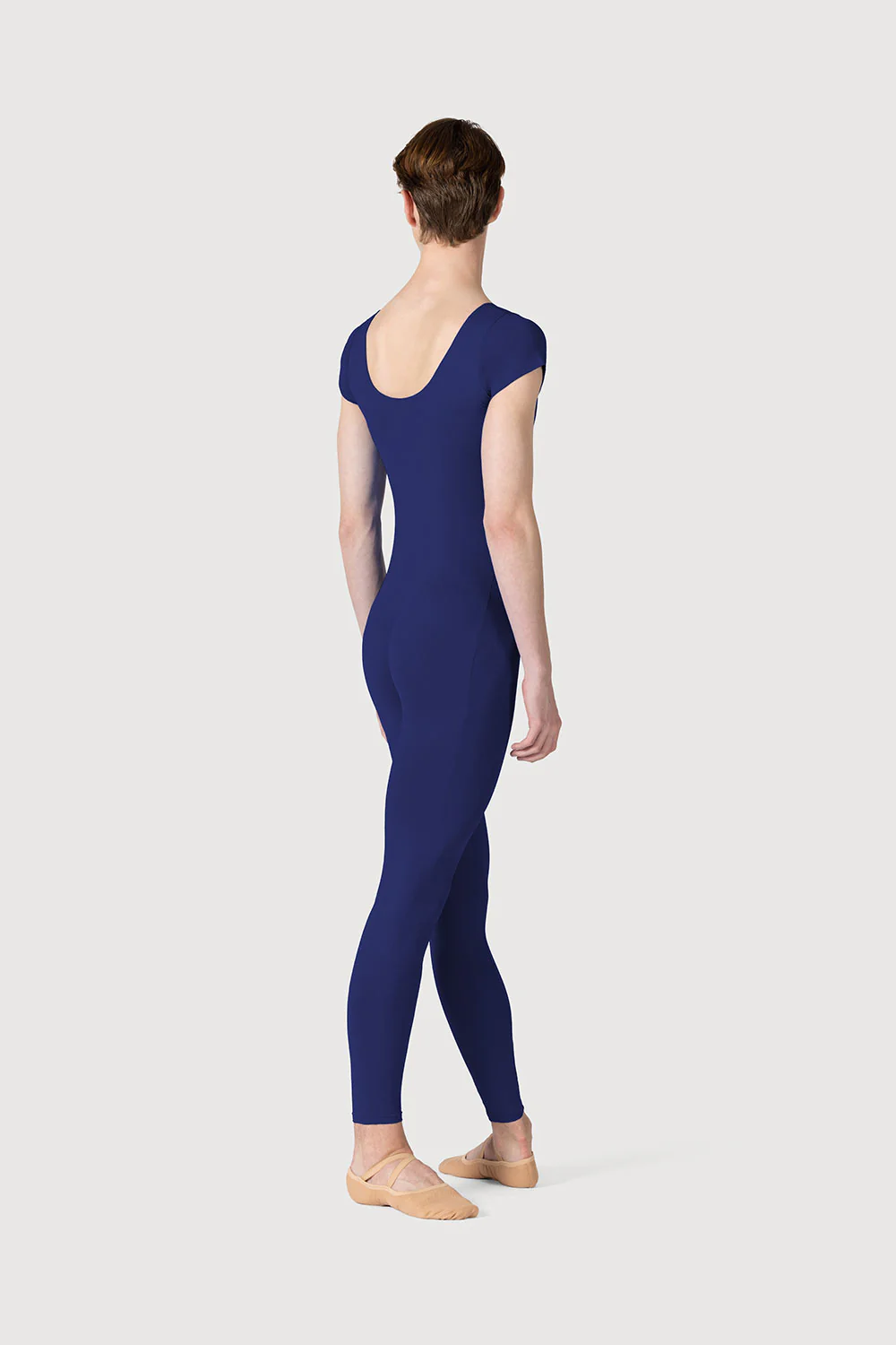 U3872M - Bloch Microlux™ Scoop Neck Cap Sleeve Mens Unitard - Image 2