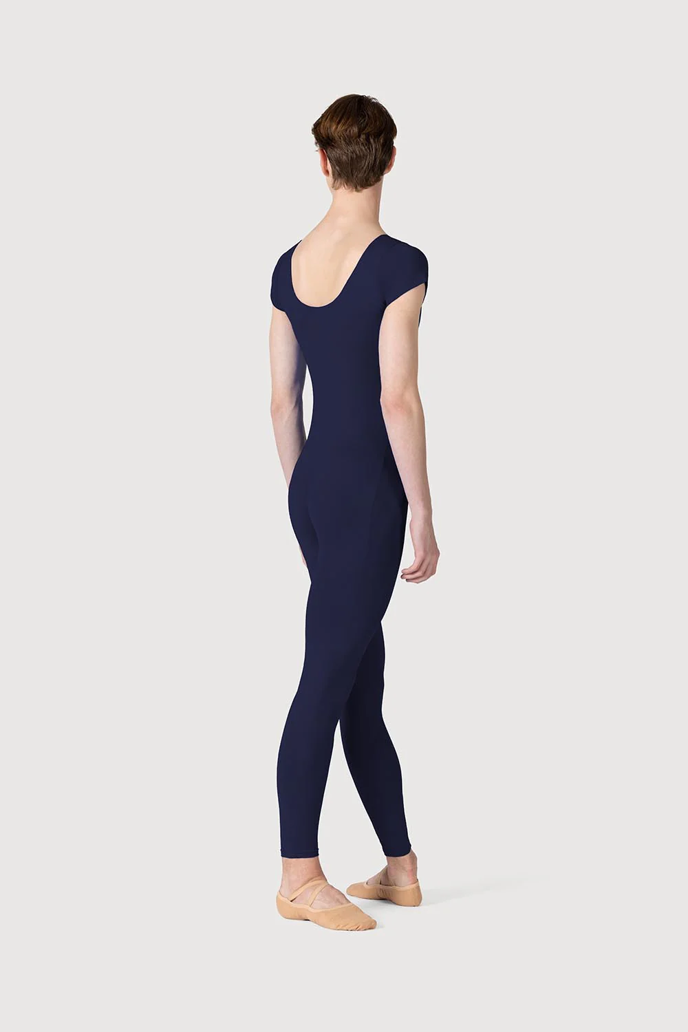 U3872M - Bloch Microlux™ Scoop Neck Cap Sleeve Mens Unitard - Image 2