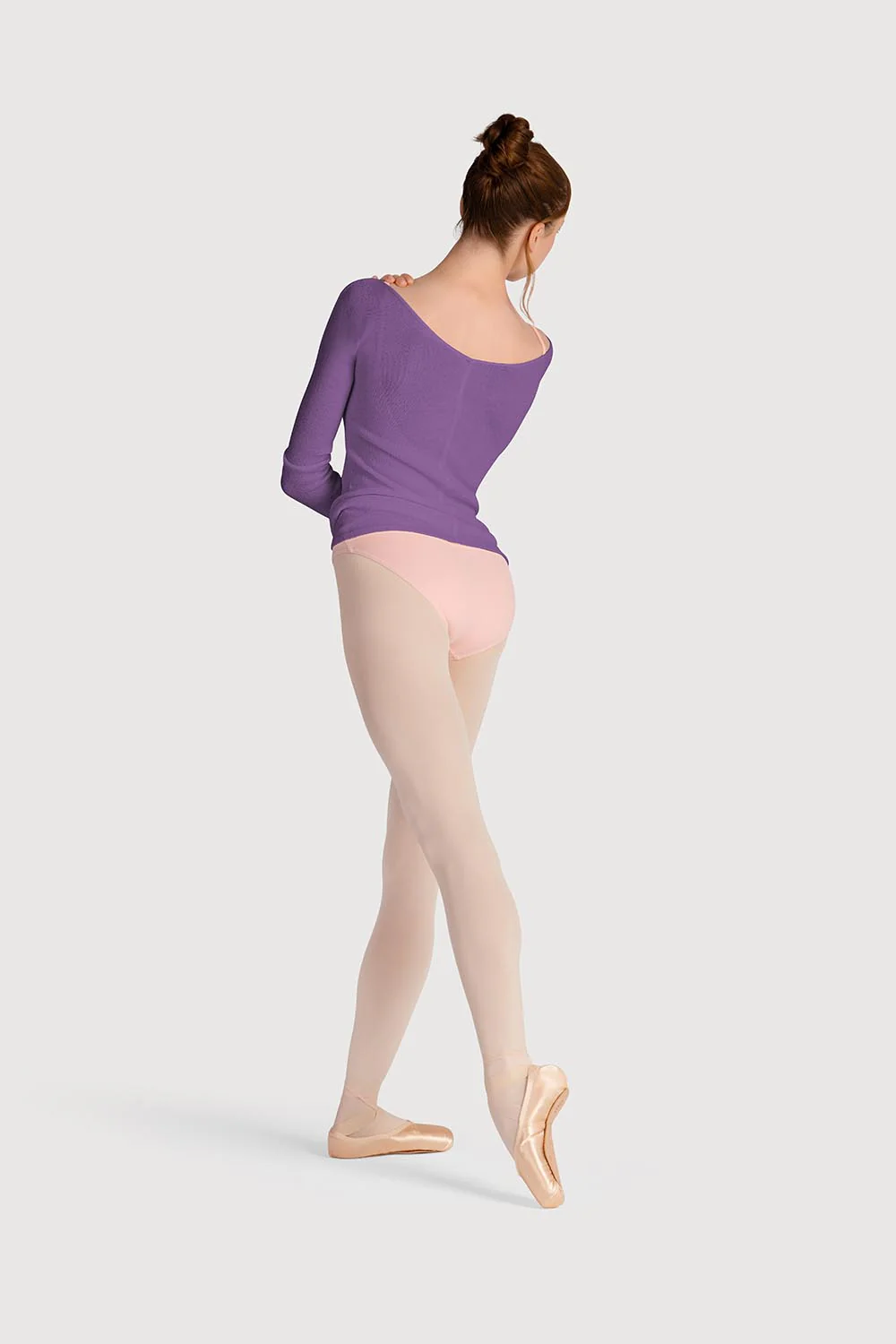 Z0105 - Bloch Kara Long Sleeve V Womens Top - Image 4