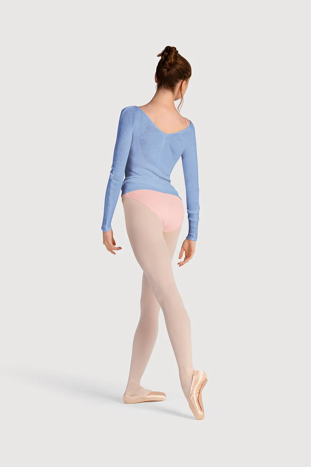 Z0105 - Bloch Kara Long Sleeve V Womens Top - Image 4
