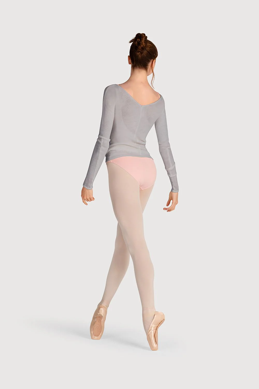 Z0105 - Bloch Kara Long Sleeve V Womens Top - Image 4