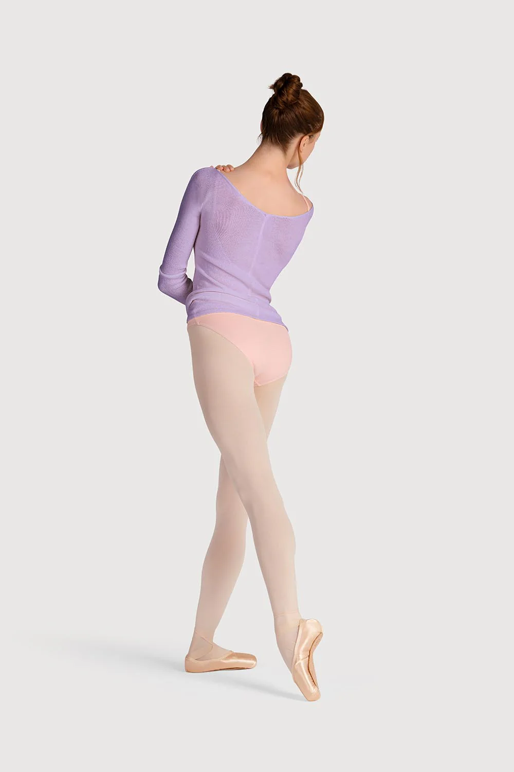 Z0105 - Bloch Kara Long Sleeve V Womens Top - Image 4