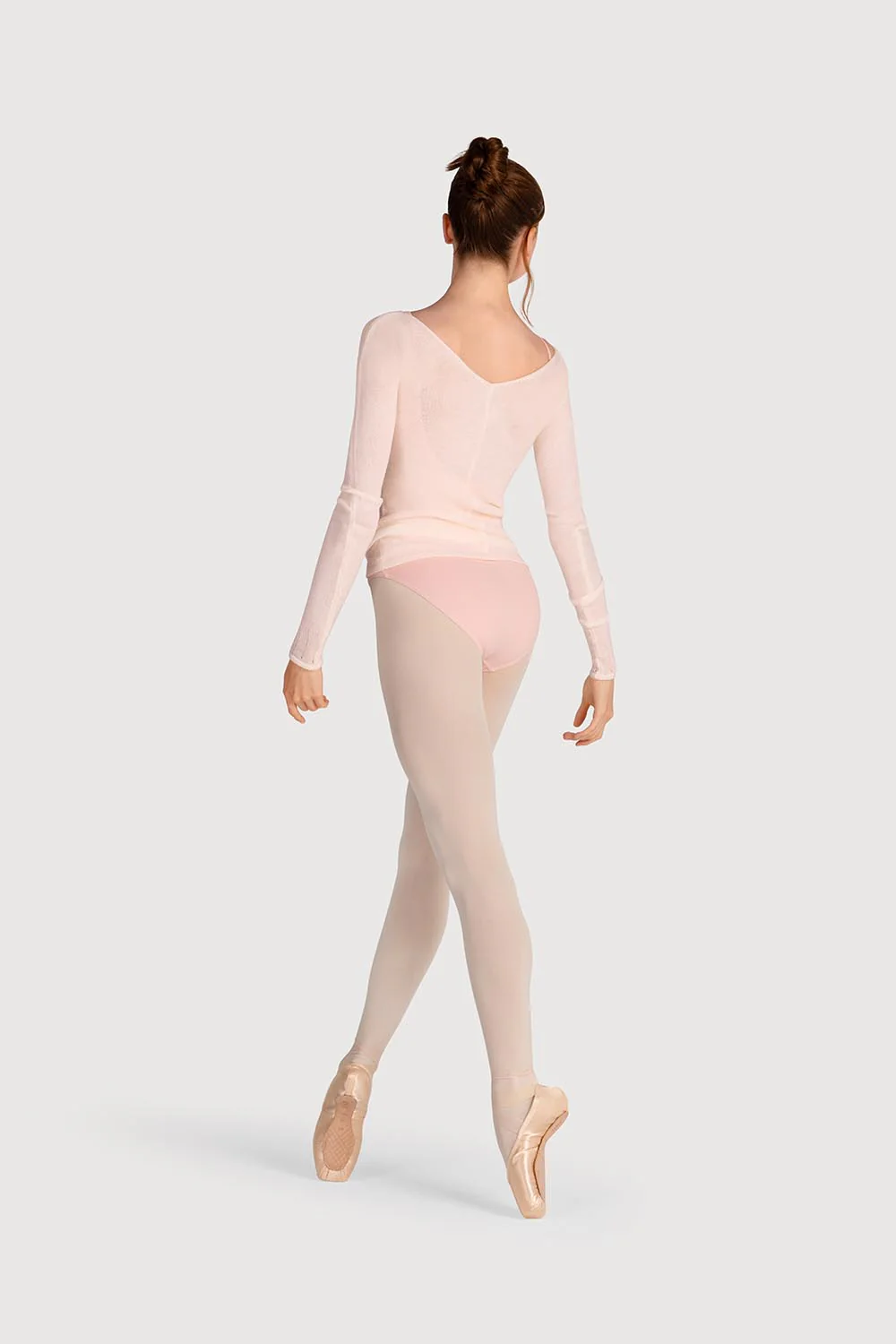 Z0105 - Bloch Kara Long Sleeve V Womens Top - Image 4