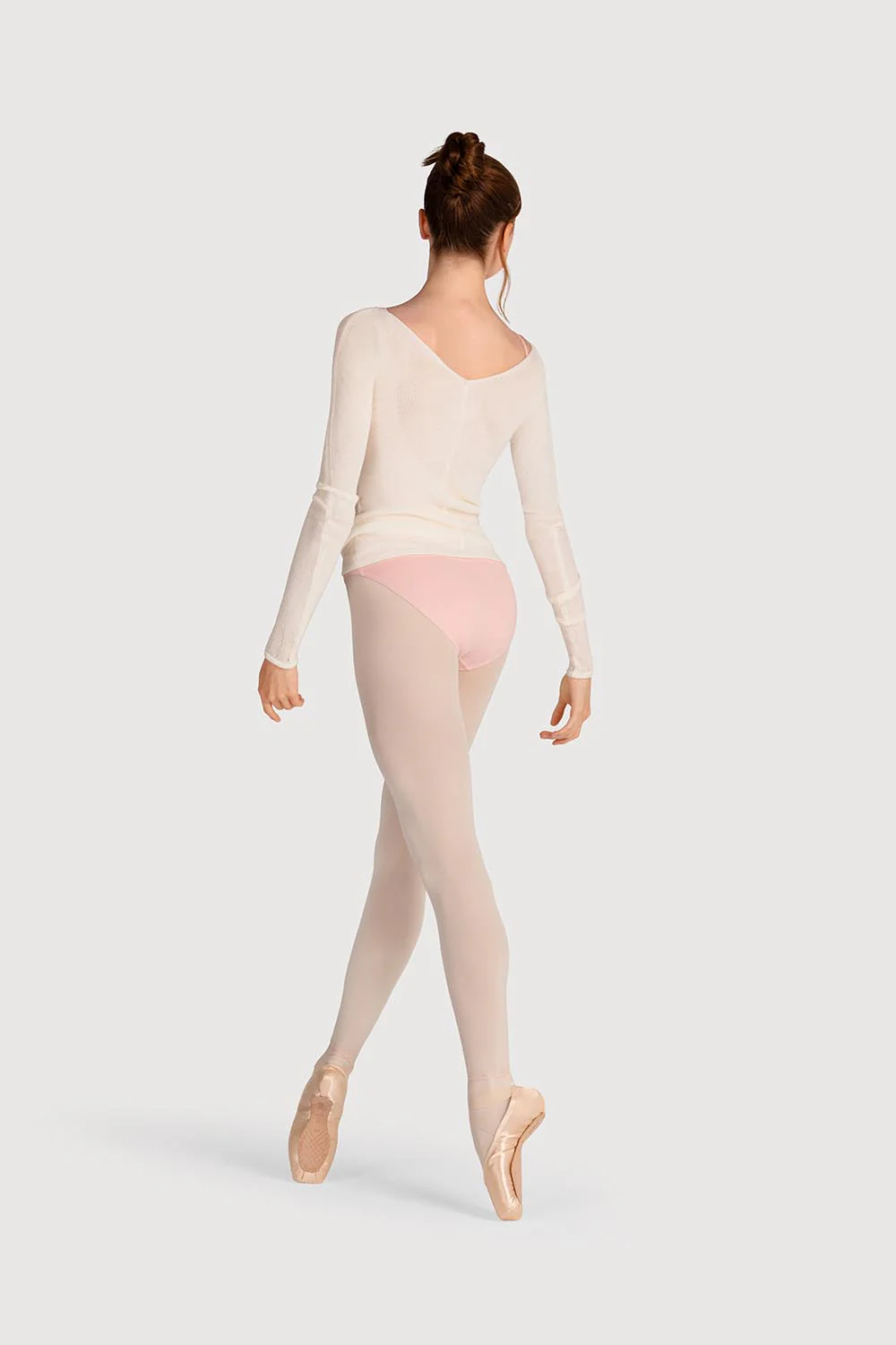 Z0105 - Bloch Kara Long Sleeve V Womens Top - Image 4