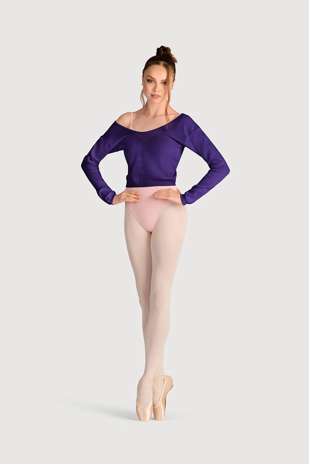 Z0143 - Bloch Overt Cropped Long Sleeve Womens Sweater - Image 3