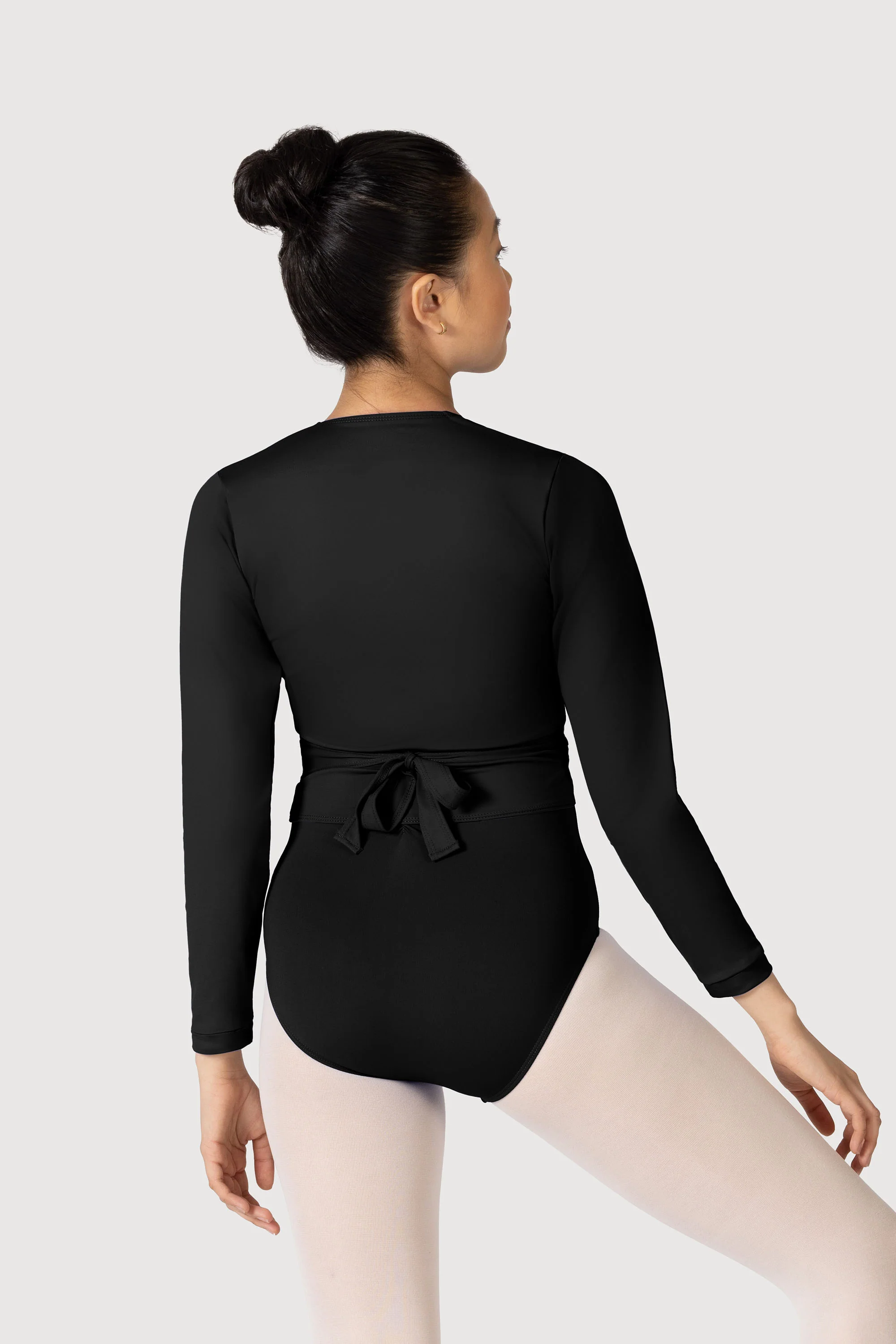 Z0858L - Bloch Overture Crossover Womens Long Sleeve Wrap Top - Image 2