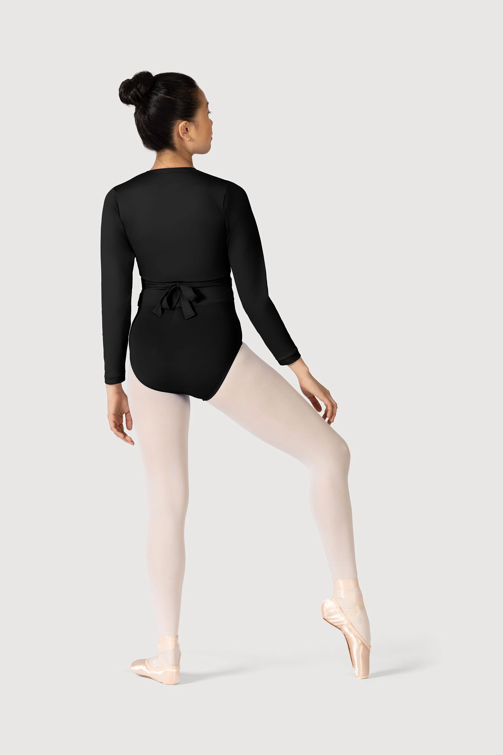 Z0858L - Bloch Overture Crossover Womens Long Sleeve Wrap Top - Image 5