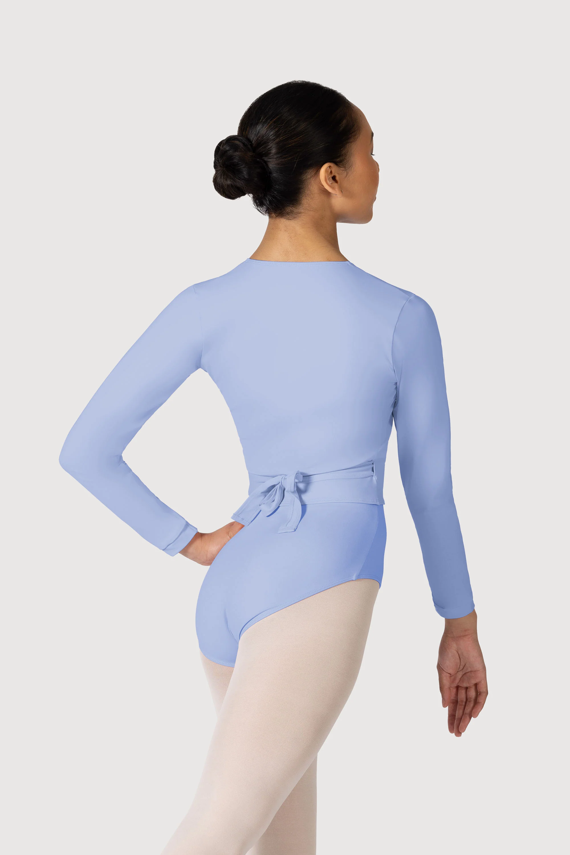 Z0858L - Bloch Overture Crossover Womens Long Sleeve Wrap Top - Image 2