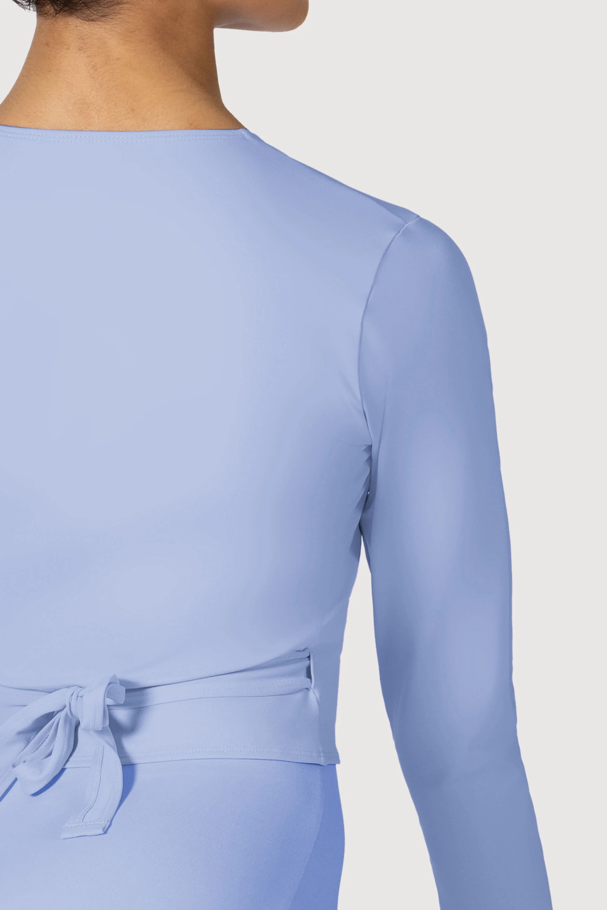Z0858L - Bloch Overture Crossover Womens Long Sleeve Wrap Top - Image 3