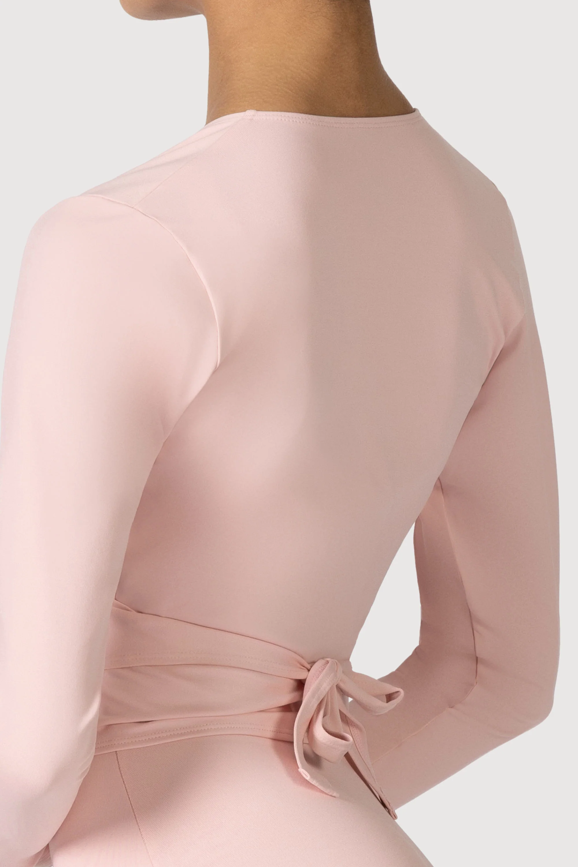 Z0858L - Bloch Overture Crossover Womens Long Sleeve Wrap Top - Image 4