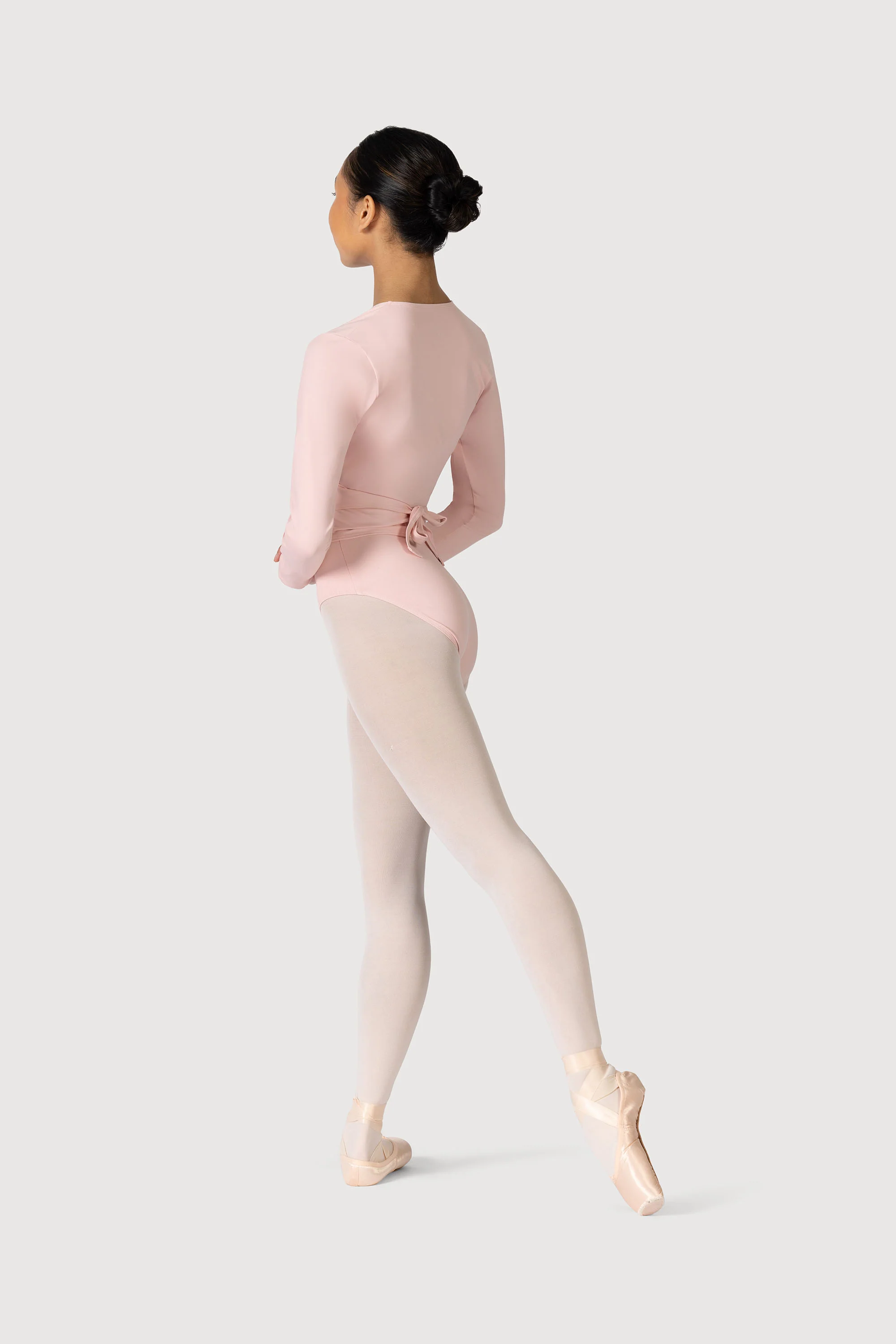 Z0858L - Bloch Overture Crossover Womens Long Sleeve Wrap Top - Image 6