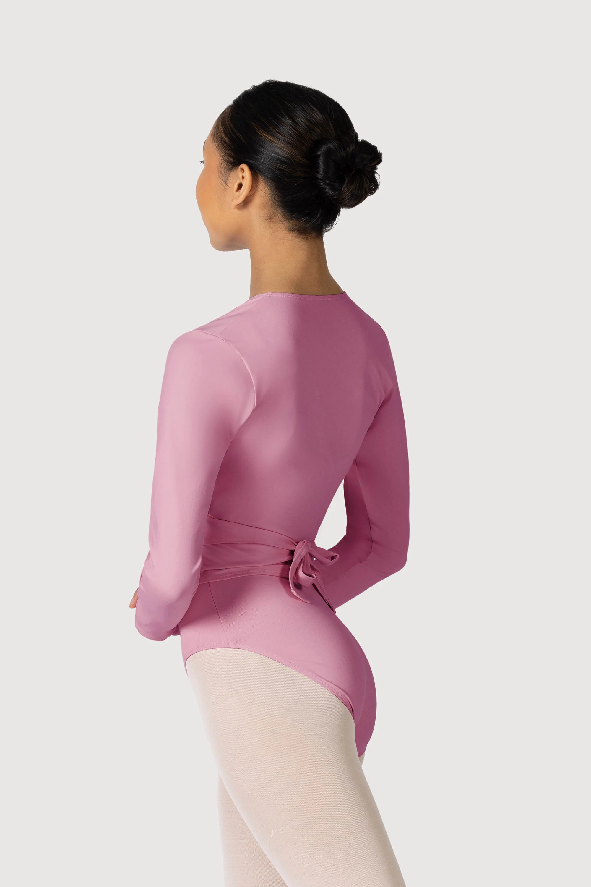 Z0858L - Bloch Overture Crossover Womens Long Sleeve Wrap Top - Image 2