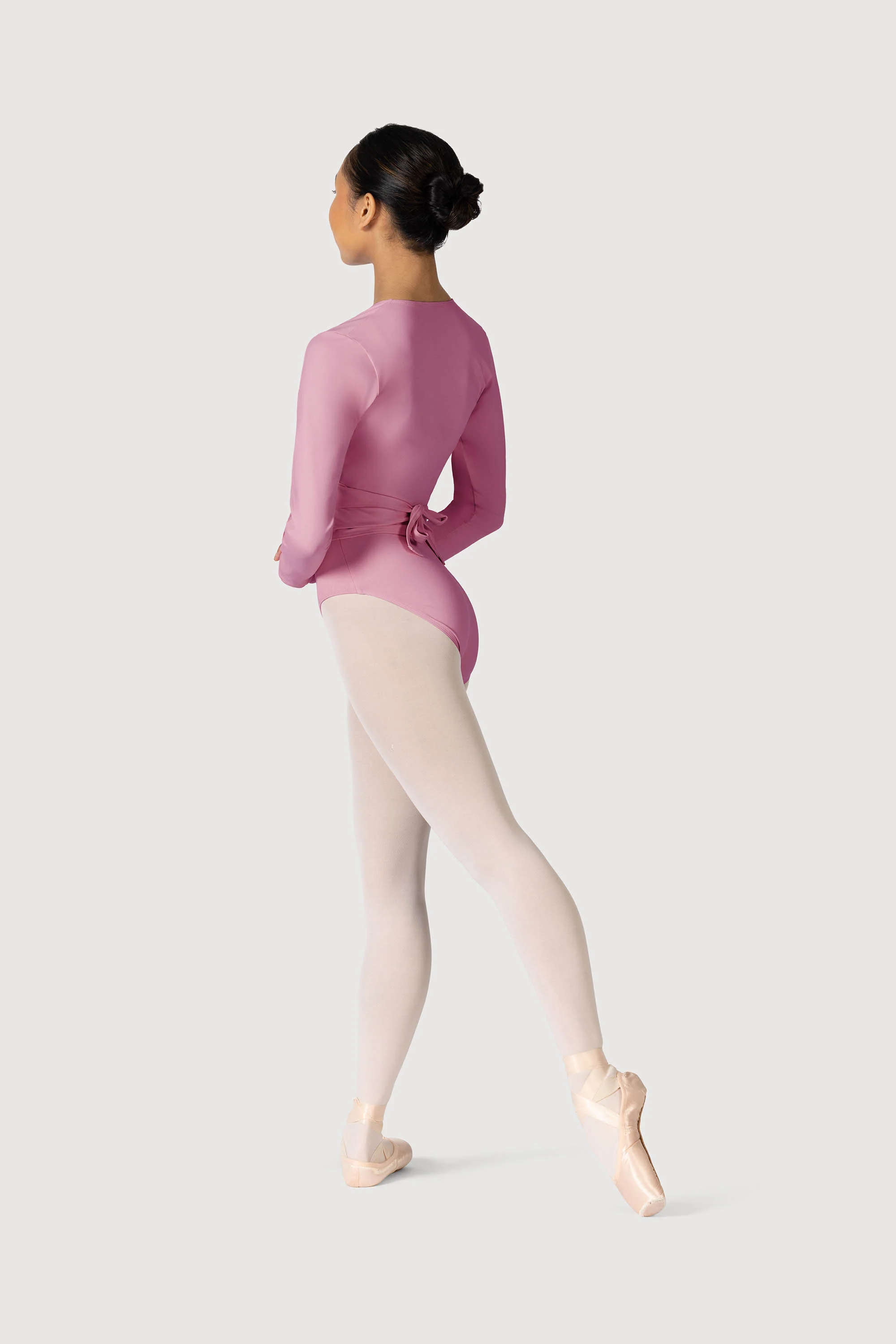 Z0858L - Bloch Overture Crossover Womens Long Sleeve Wrap Top - Image 4