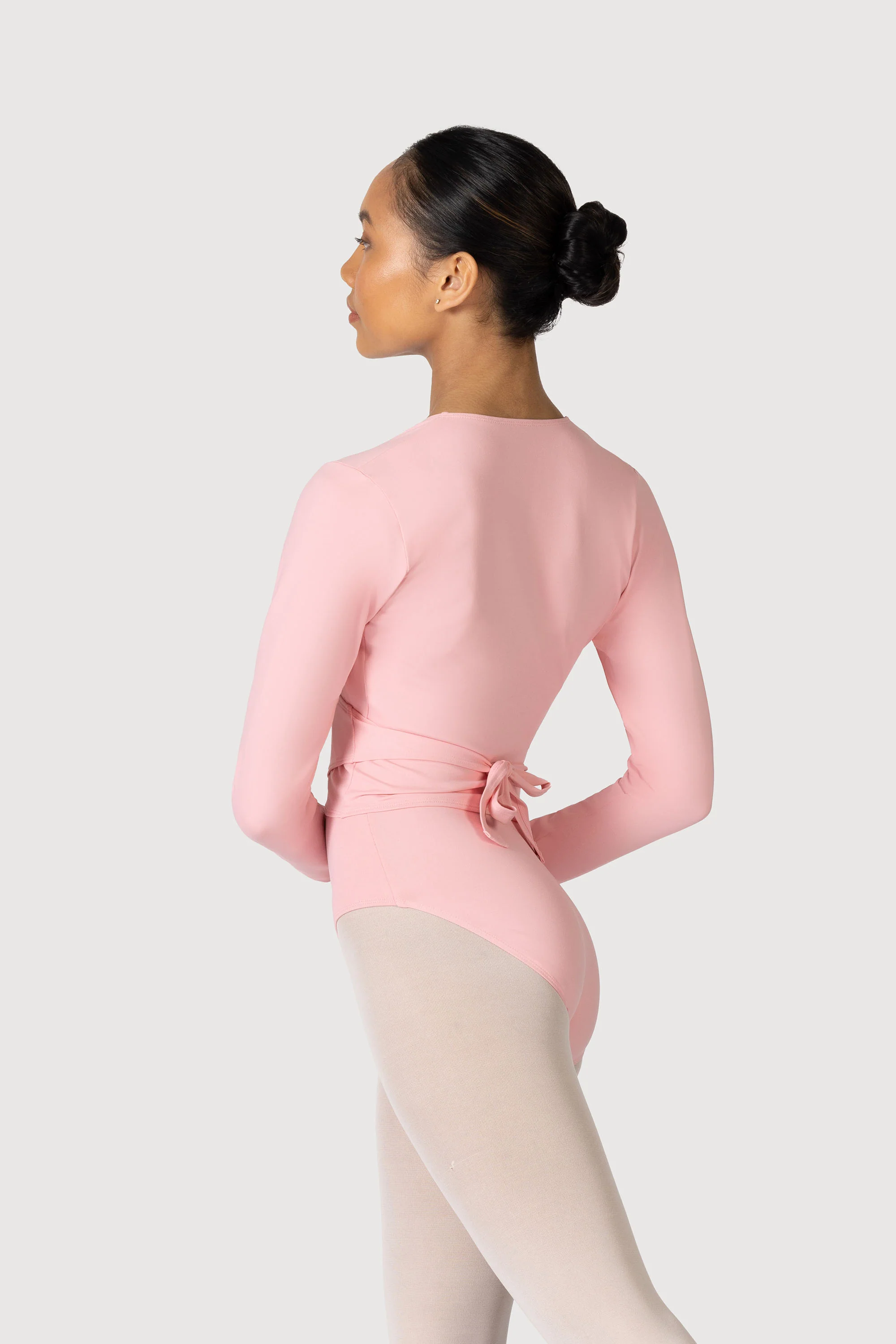Z0858L - Bloch Overture Crossover Womens Long Sleeve Wrap Top - Image 2