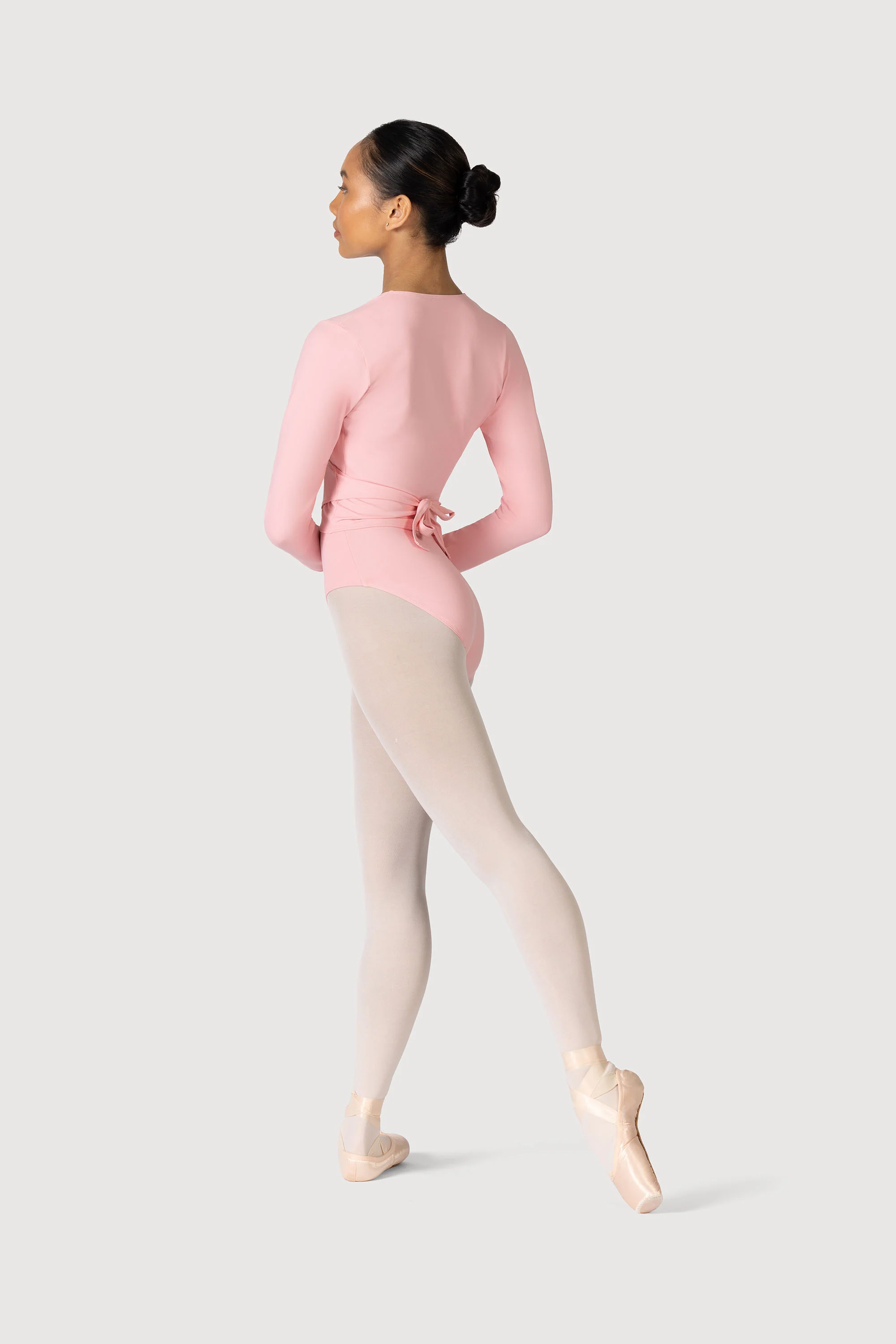 Z0858L - Bloch Overture Crossover Womens Long Sleeve Wrap Top - Image 6