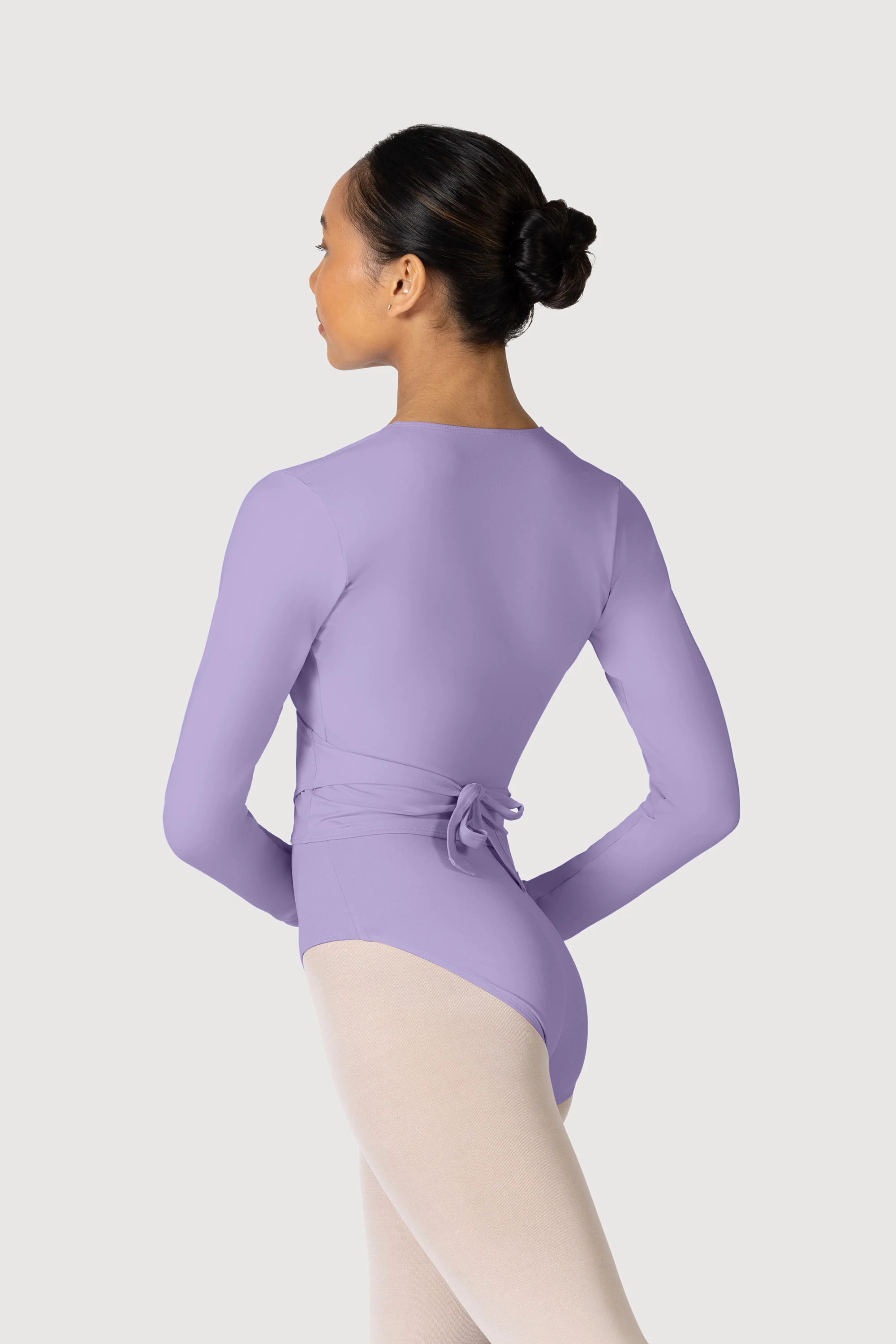 Z0858L - Bloch Overture Crossover Womens Long Sleeve Wrap Top - Image 2