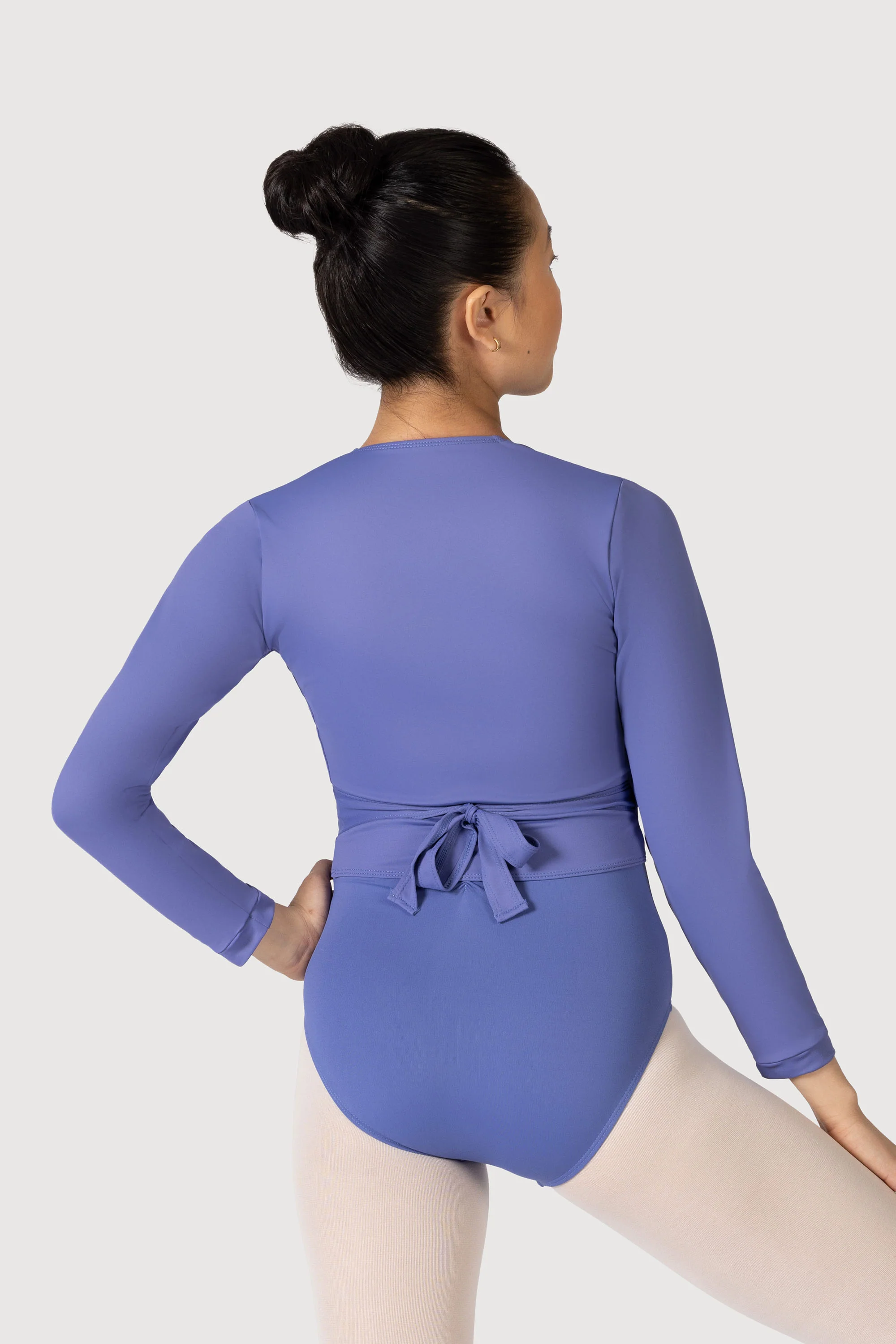 Z0858L - Bloch Overture Crossover Womens Long Sleeve Wrap Top - Image 2