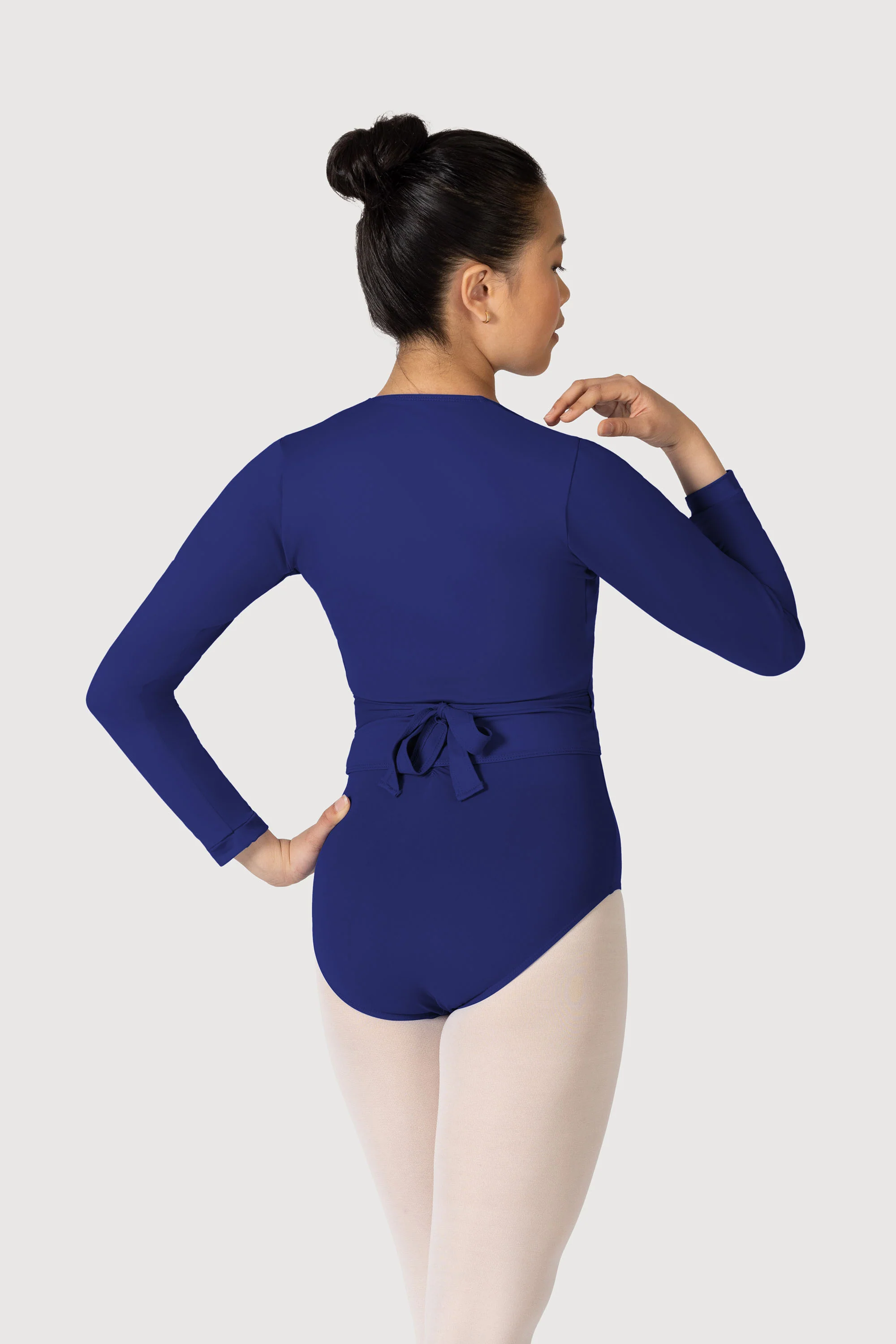 Z0858L - Bloch Overture Crossover Womens Long Sleeve Wrap Top - Image 2