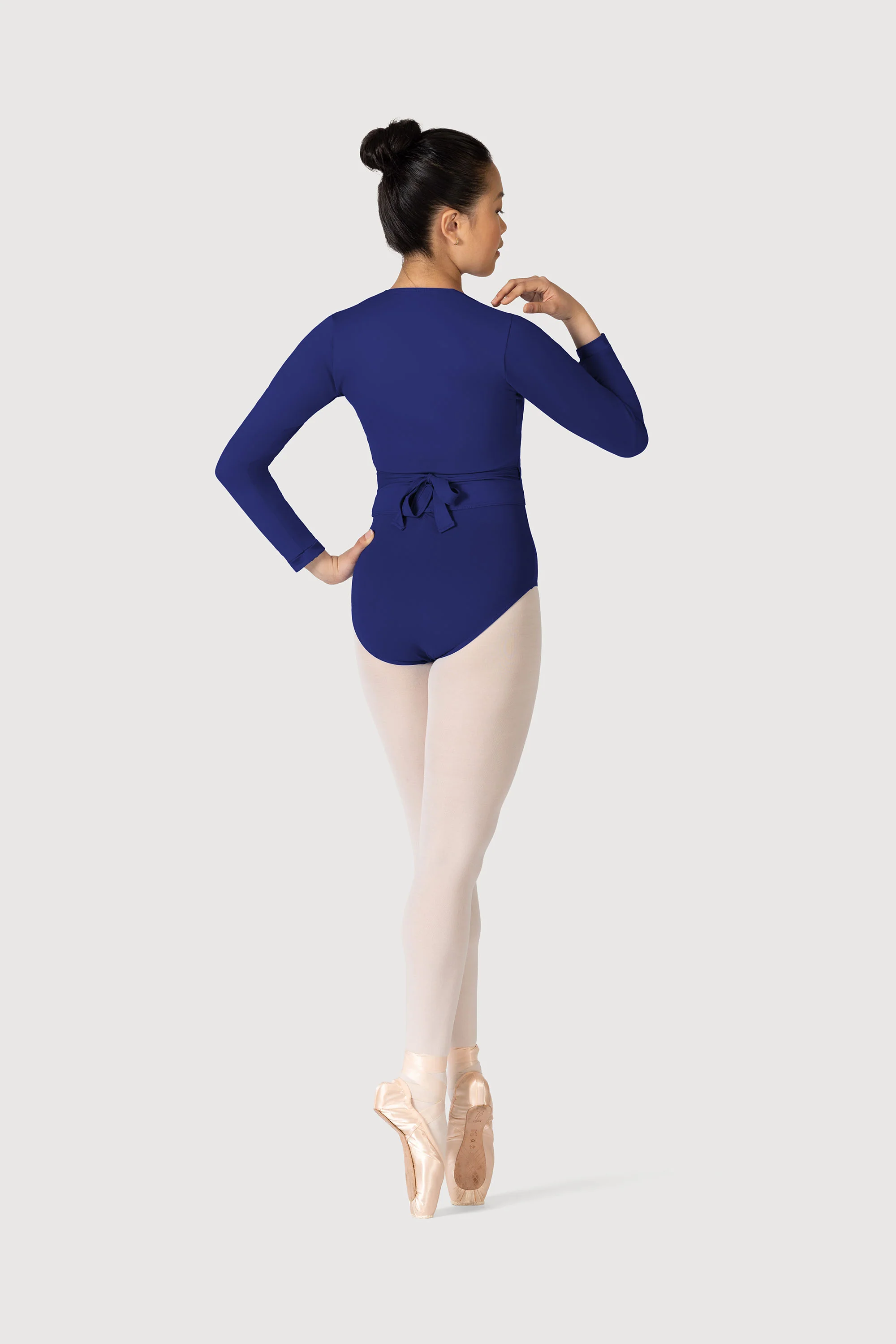 Z0858L - Bloch Overture Crossover Womens Long Sleeve Wrap Top - Image 5