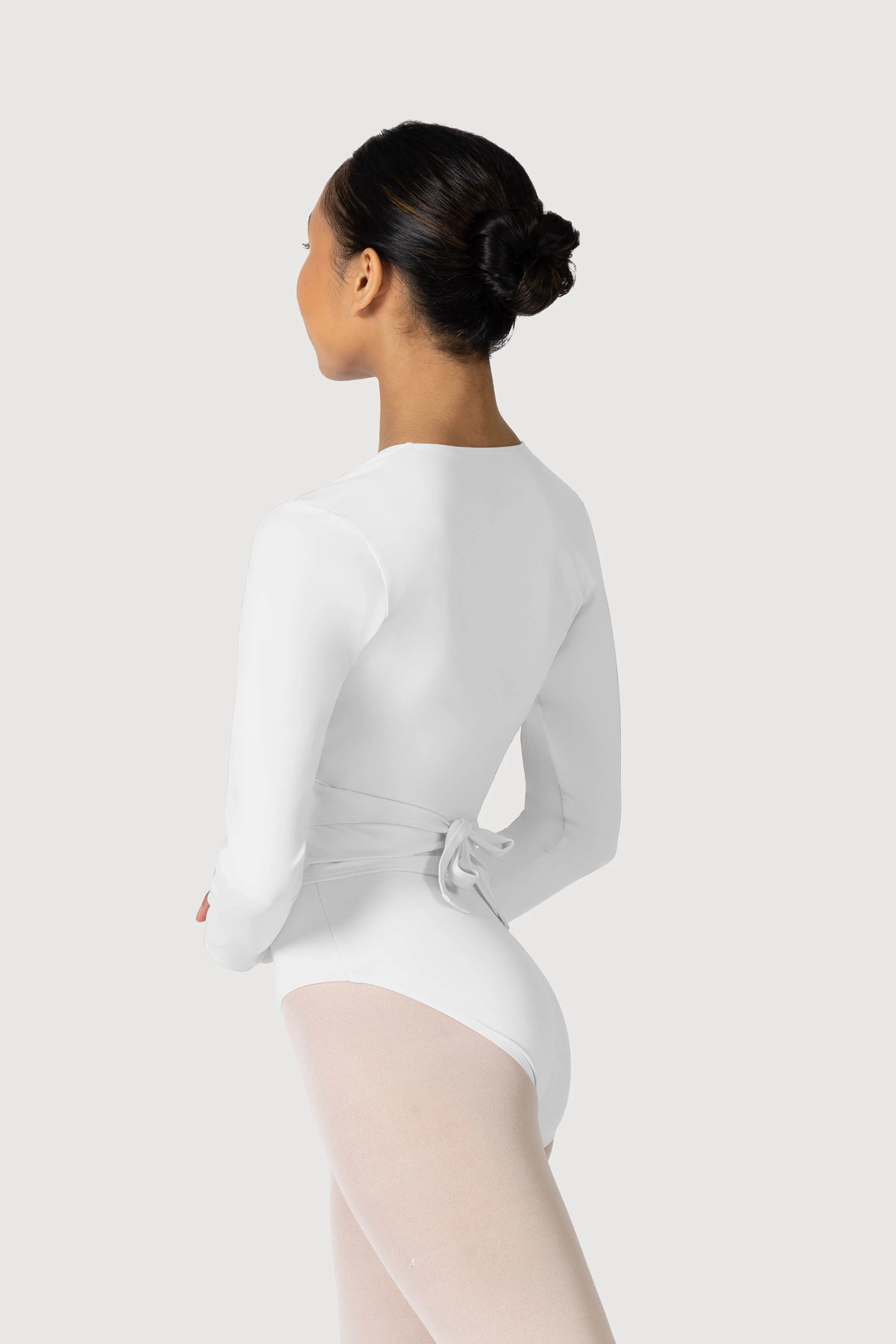 Z0858L - Bloch Overture Crossover Womens Long Sleeve Wrap Top - Image 2