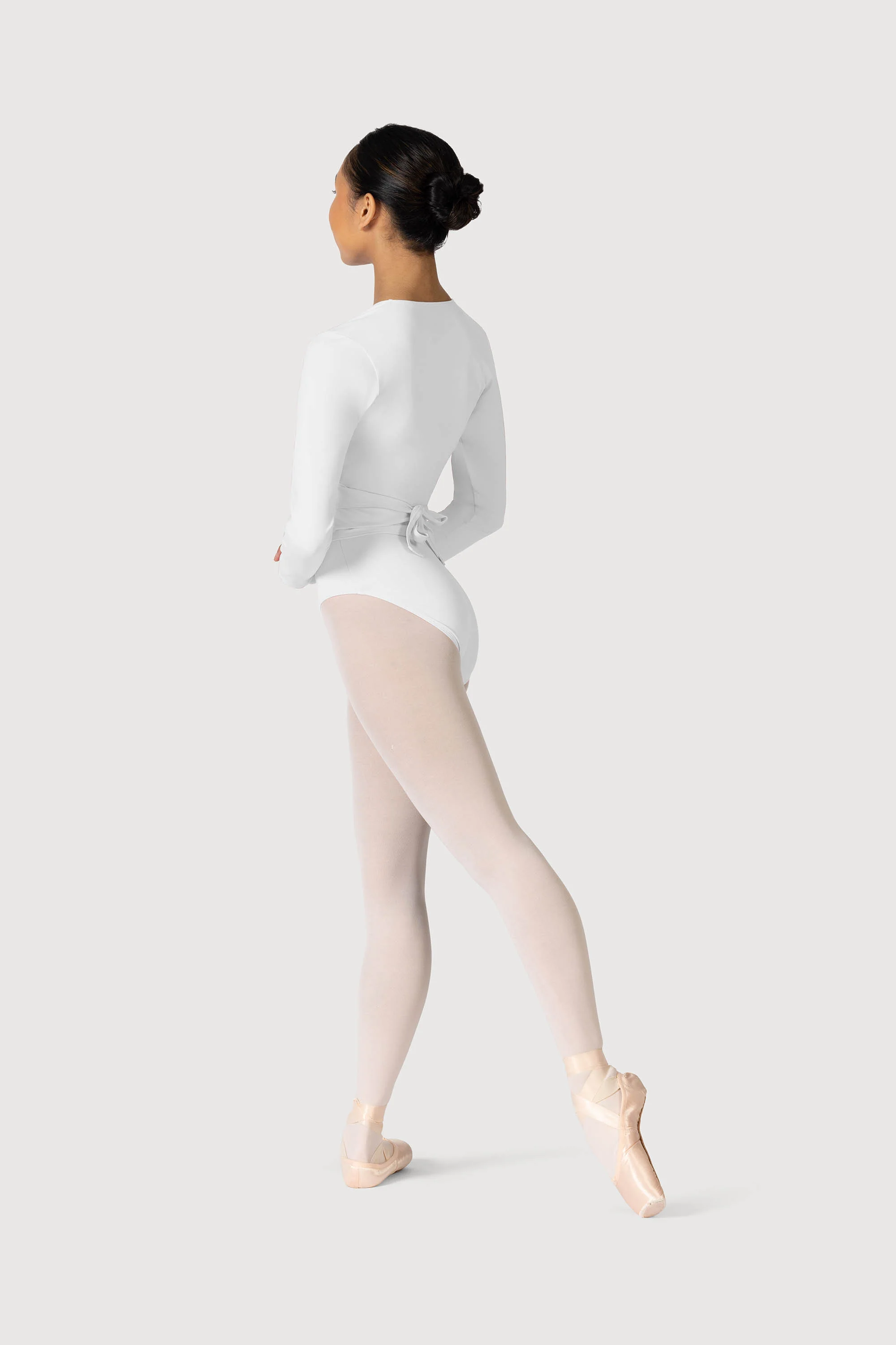 Z0858L - Bloch Overture Crossover Womens Long Sleeve Wrap Top - Image 4