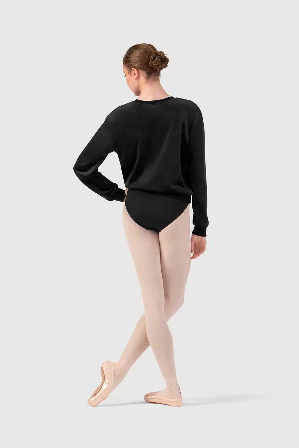 Z530015 - Bloch Caroline Womens Velvet Crew Jumper - Image 5