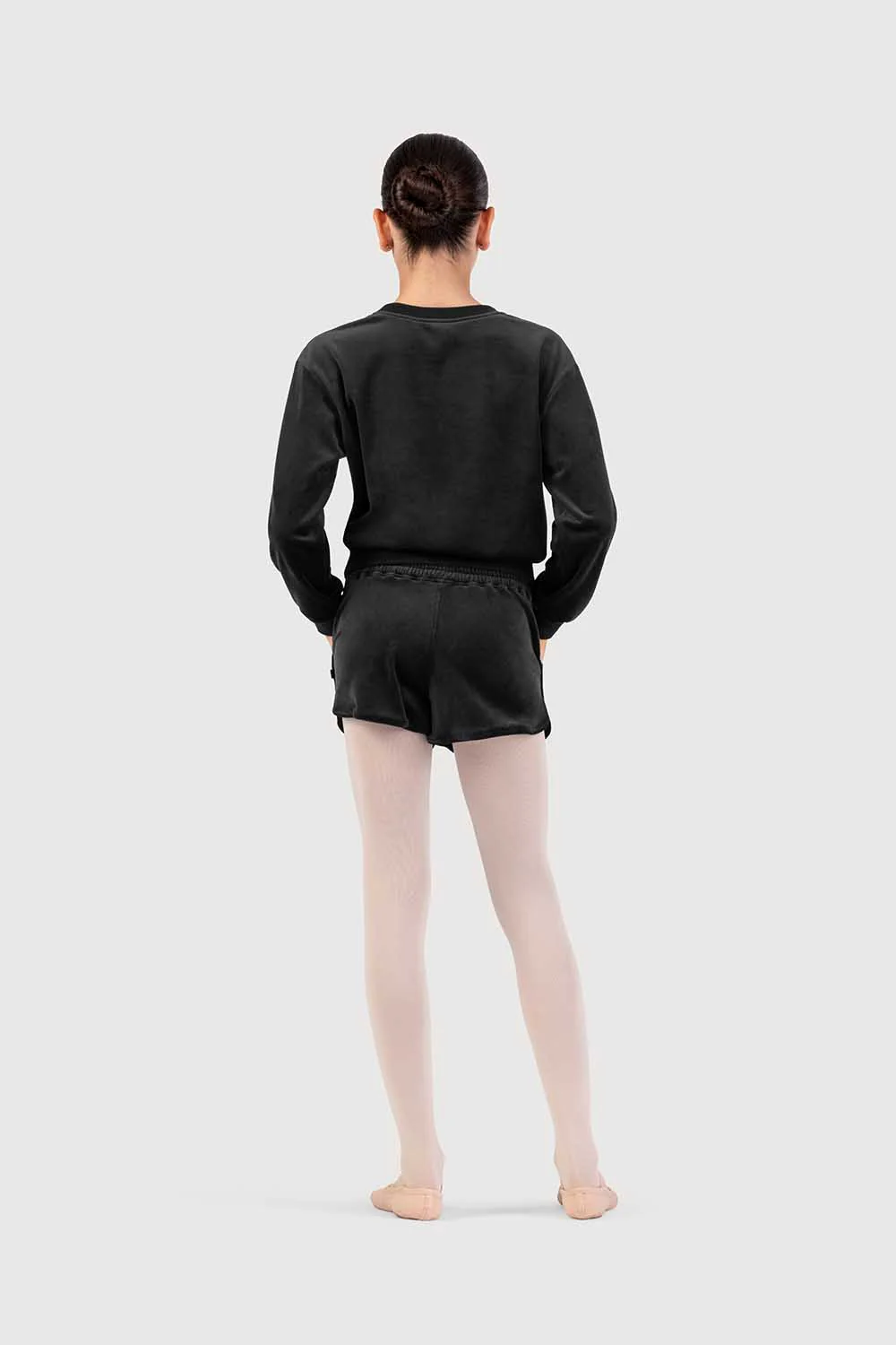 Z530016G - Bloch Lily Girls Velvet Crew Jumper - Image 4