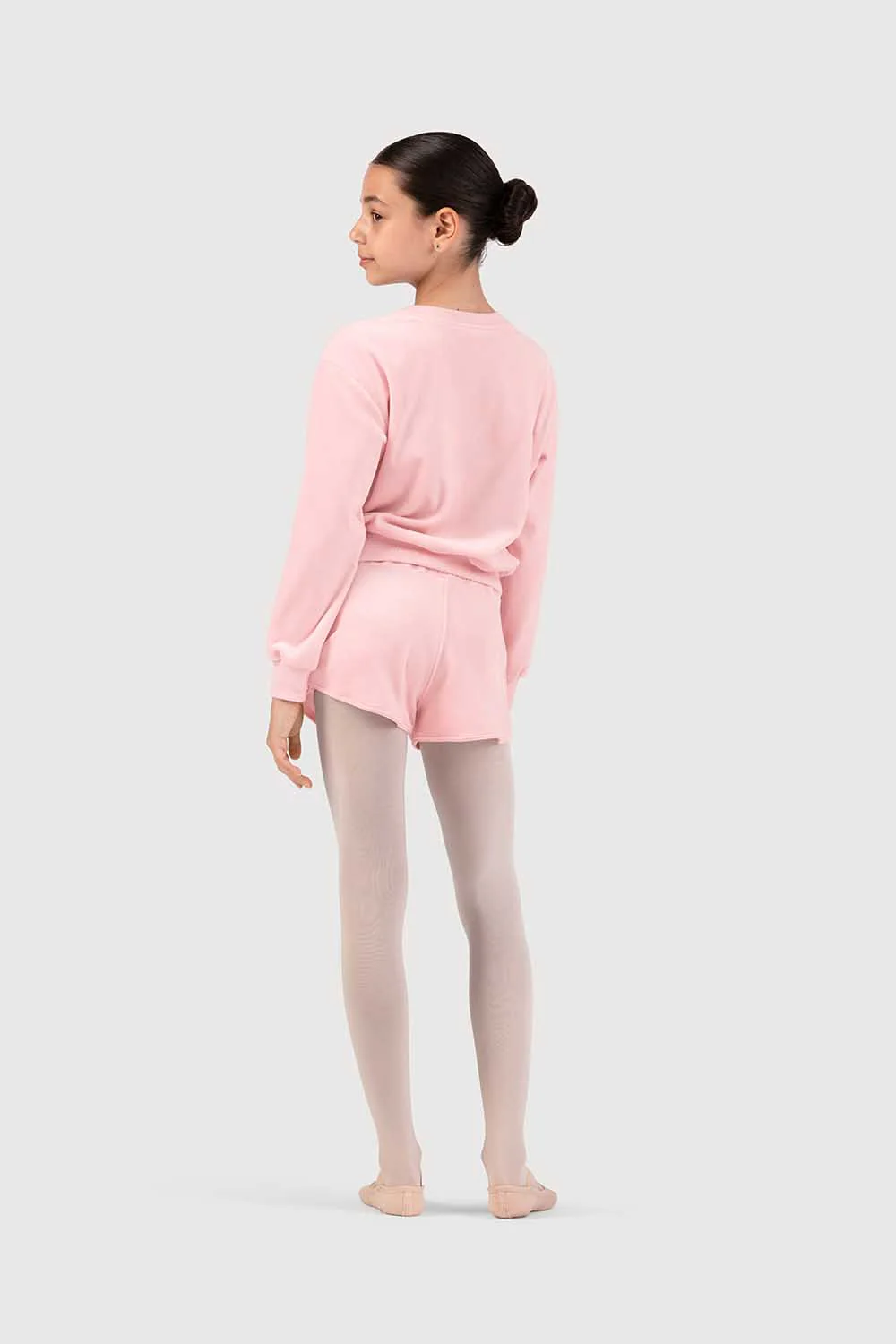 Z530016G - Bloch Lily Girls Velvet Crew Jumper - Image 4