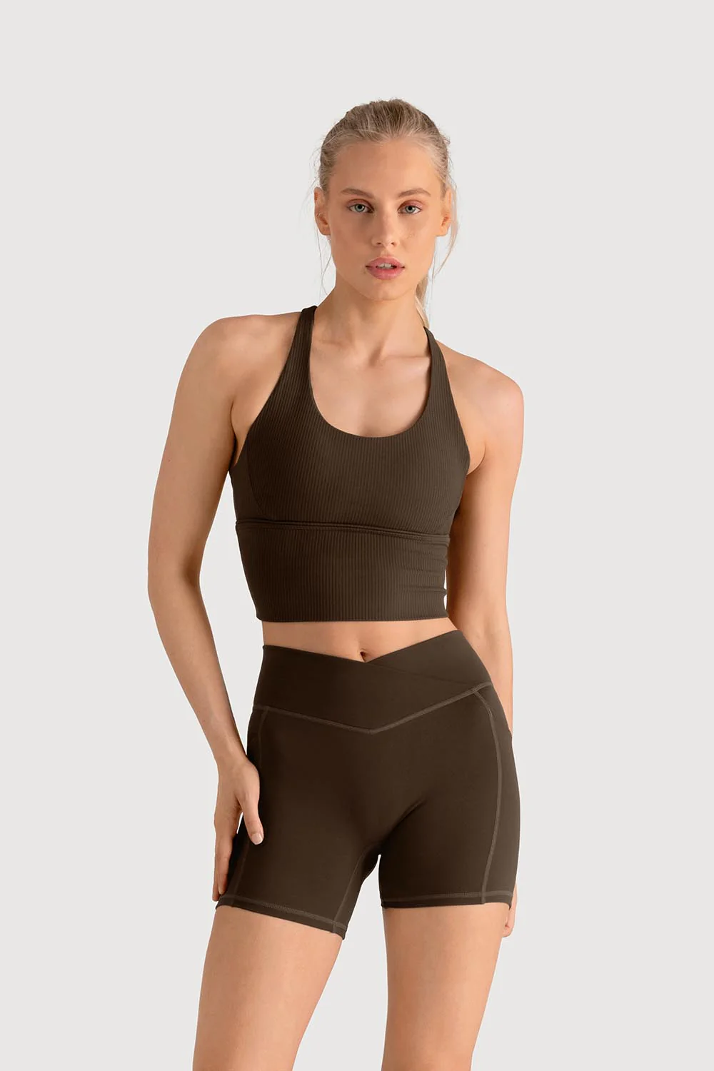 Z5480Y - Rib Sports Bra Top