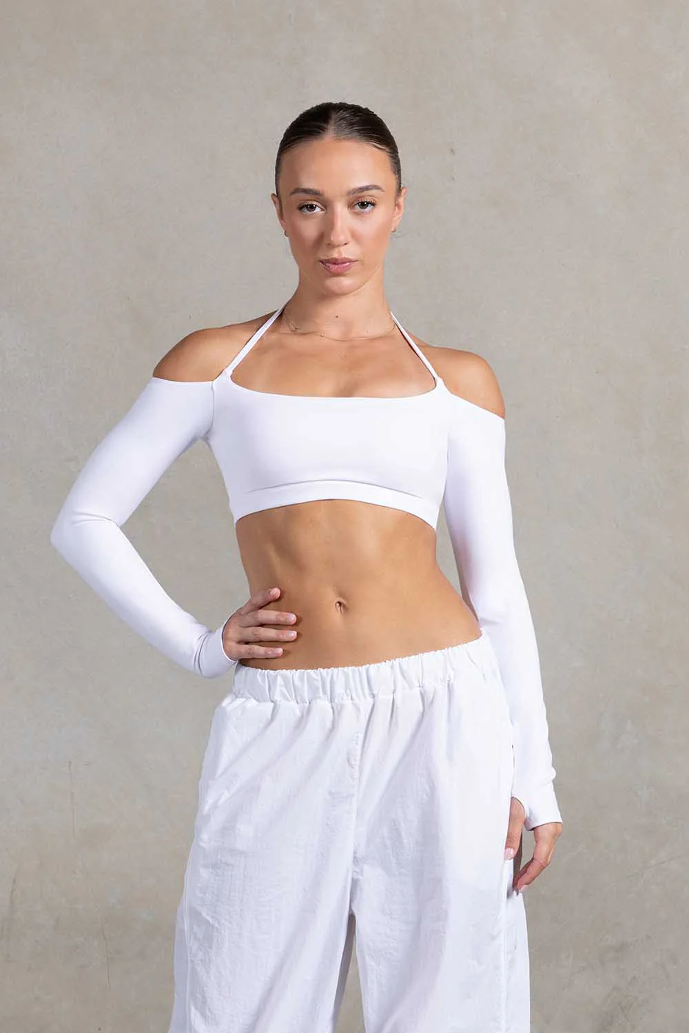 Z55765 - Long Sleeve Bolero Crop