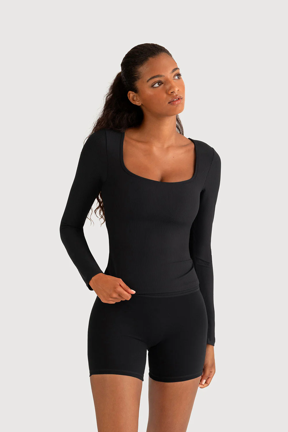 Z5683Y - Rib Essential Long Sleeve Top
