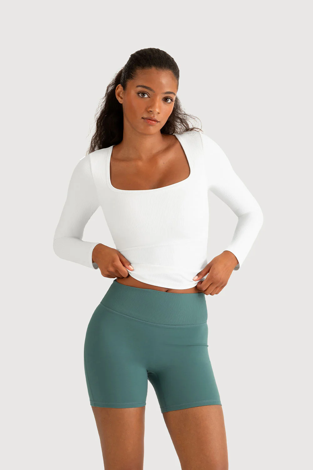 Z5683Y - Rib Essential Long Sleeve Top