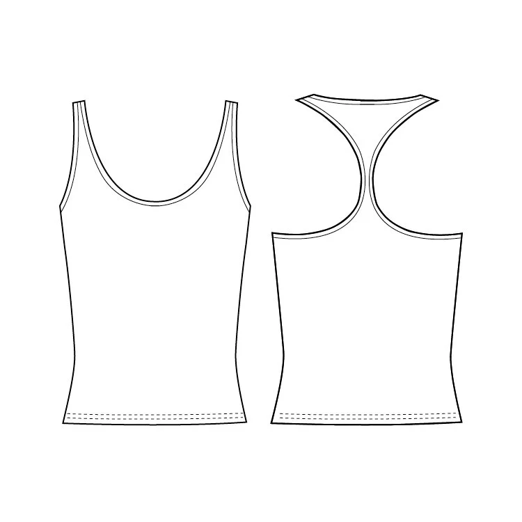 ZF5814 - Bloch T Back Womens Singlet - Image 5